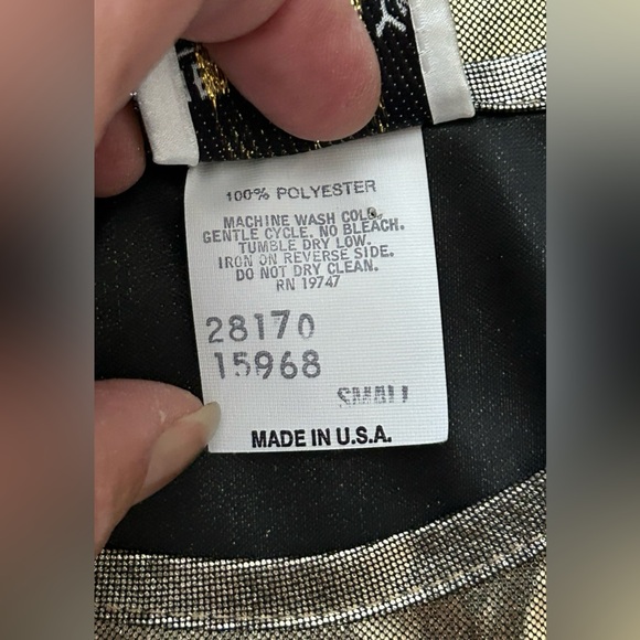 🌟VTG! BENTLEY! GOLD LAME TOP!!🌟 RARE!!!! ULTRA COOL VTG 70S-80S! DISCO!!⭐️ - Picture 8 of 16